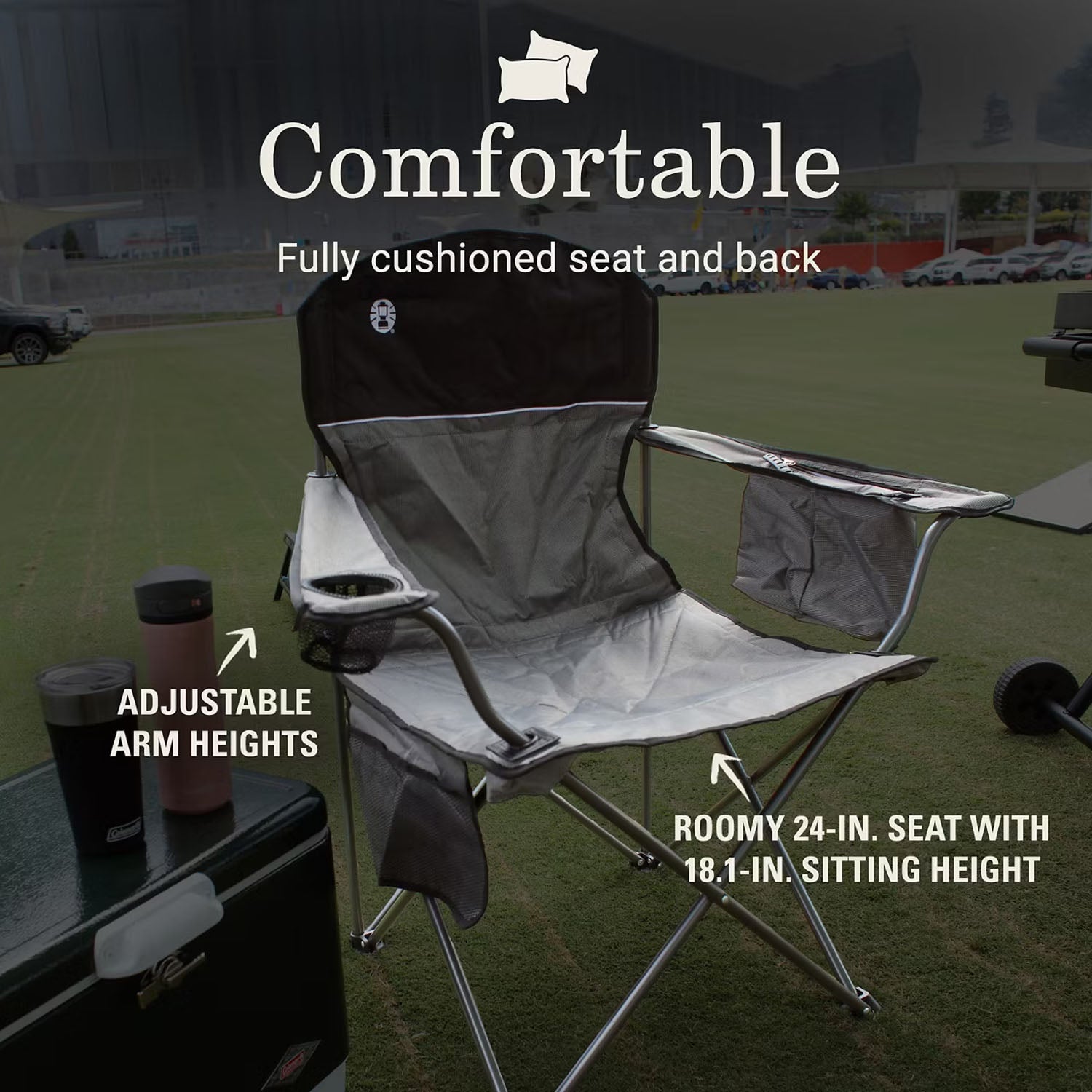 CHAIR COOLER QUAD | BLACK/GREY