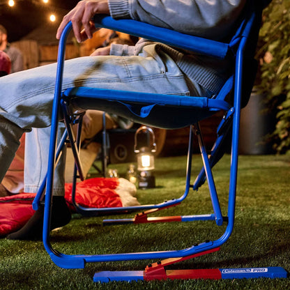 Coleman Sideliner Pro Rocker Chr Furniture in Blue Color