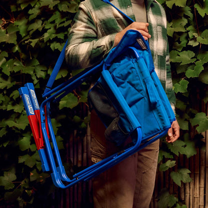 Coleman Sideliner Pro Rocker Chr Furniture in Blue Color