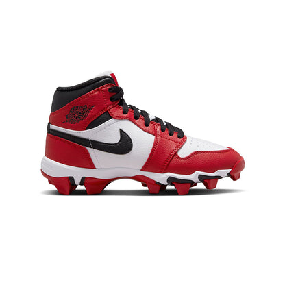 Jordan 1 Mid Fb Cleat Football Cleats in White Color
