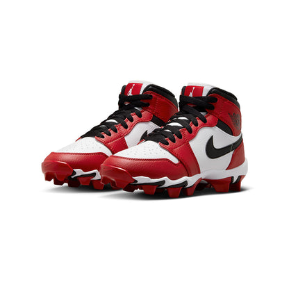Jordan 1 Mid Fb Cleat Football Cleats in White Color