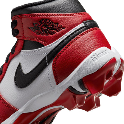 Jordan 1 Mid Fb Cleat Football Cleats in White Color