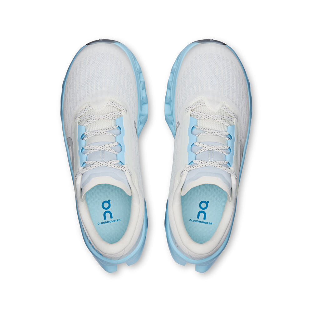 On W Cloudmonster 3 Running Shoes in White Color
