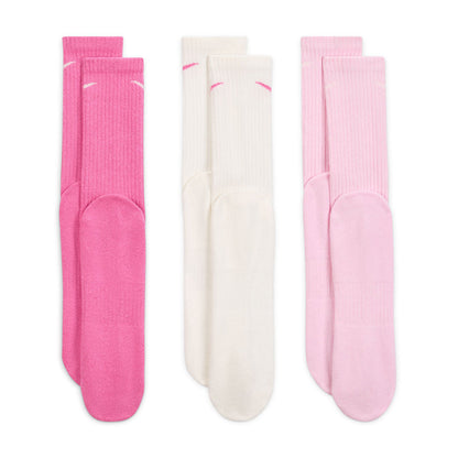 3PK COTTON CUSHION CREW | 904-ASSORT