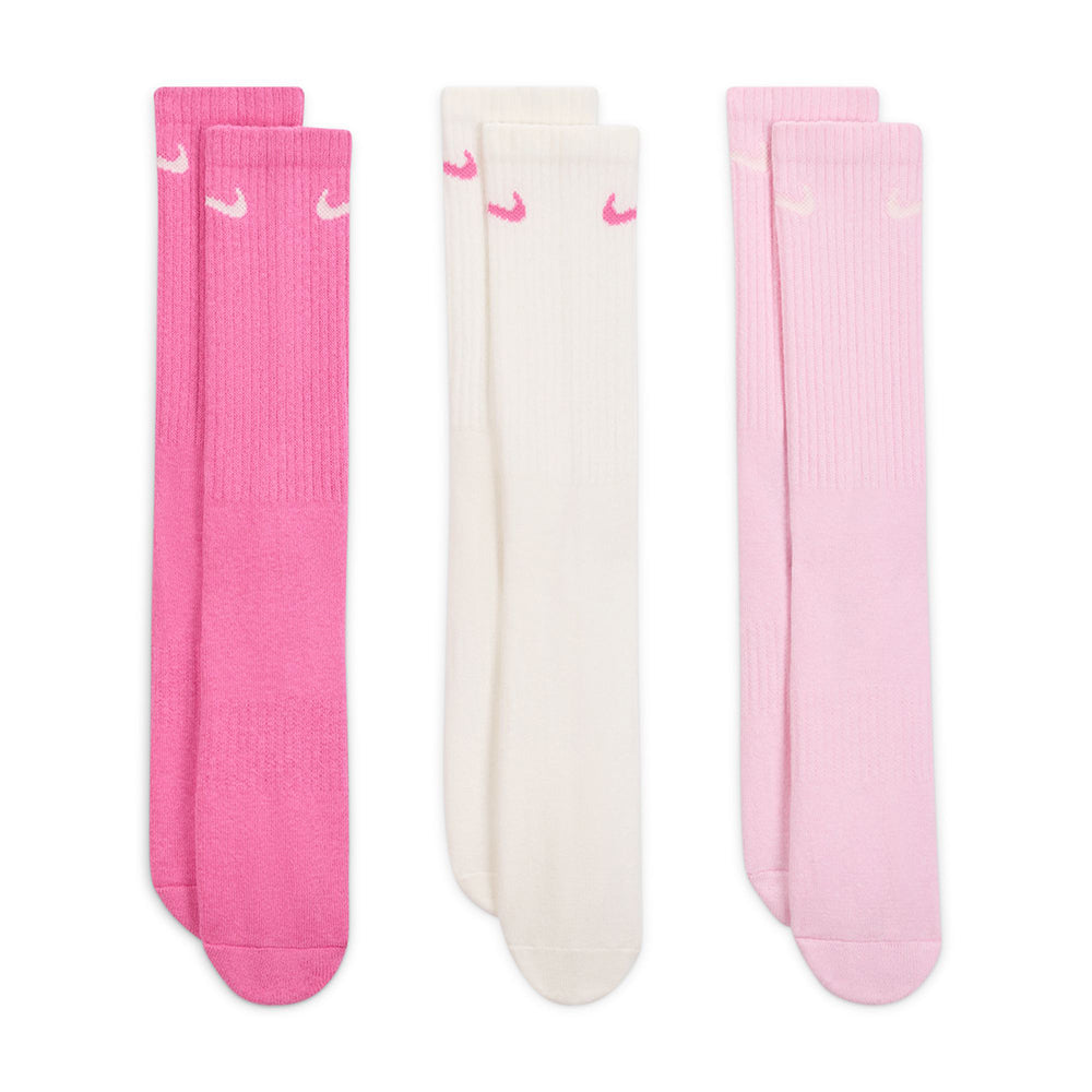 3PK COTTON CUSHION CREW | 904-ASSORT