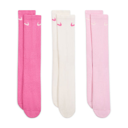 3PK COTTON CUSHION CREW | 904-ASSORT