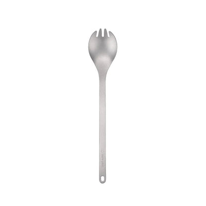 Snow Peak Titanium Long Spork Camp Cooking in No Color