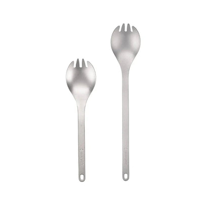 Snow Peak Titanium Long Spork Camp Cooking in No Color