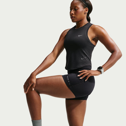 Nike W Swift Df Cropped Tank Tops in Black Color
