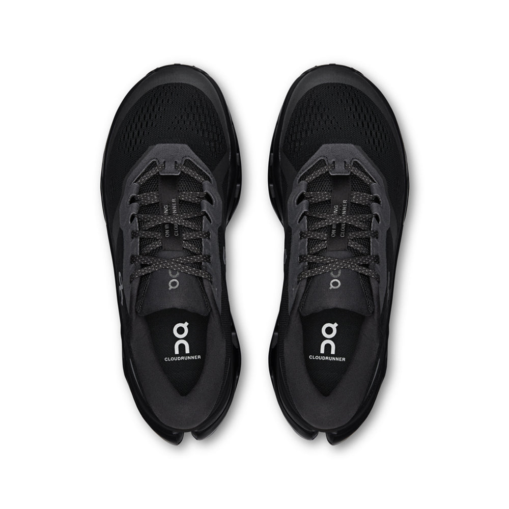 On M Cloudrunner 3 Running Shoes in Black Color