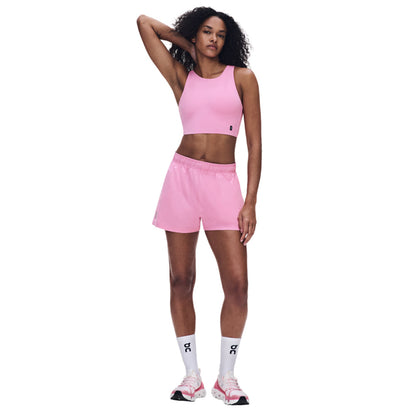 On W Core 2In1 Crop Sports Bras in Pink Color