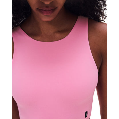 On W Core 2In1 Crop Sports Bras in Pink Color