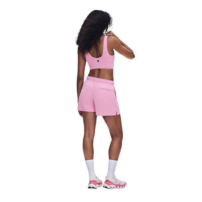 On W Core 2In1 Crop Sports Bras in Pink Color