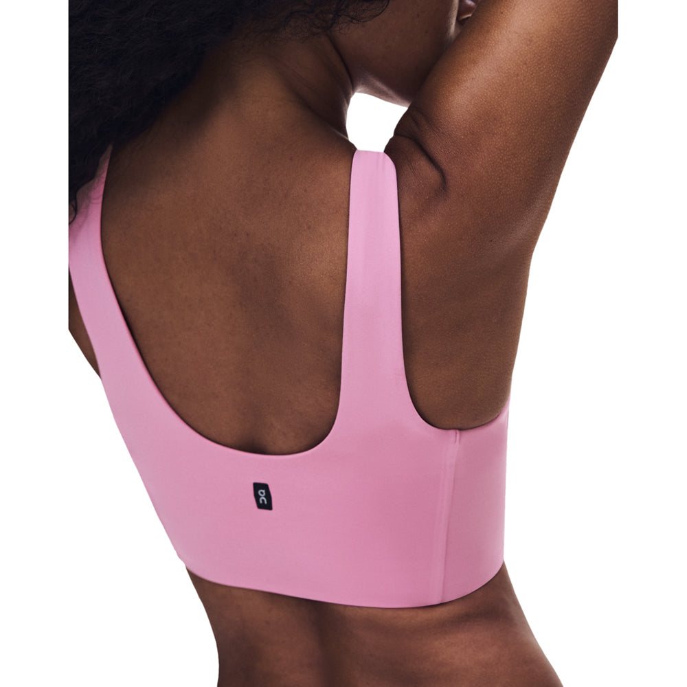 On W Core 2In1 Crop Sports Bras in Pink Color