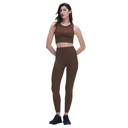 On Studio Knit Crop Tops in Brown Color
