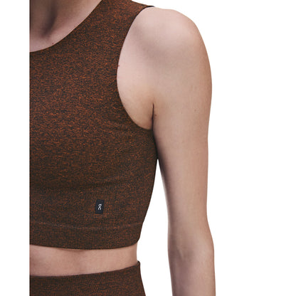 On Studio Knit Crop Tops in Brown Color
