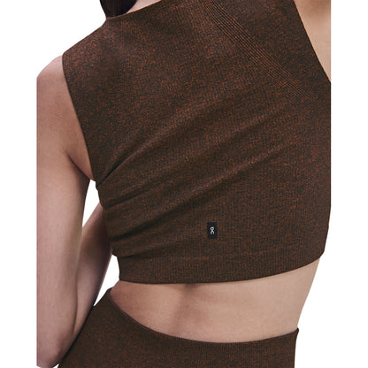 On Studio Knit Crop Tops in Brown Color