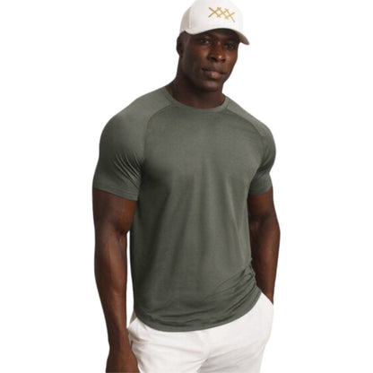 Rhone Atmosphere Tee Tops in Green Color