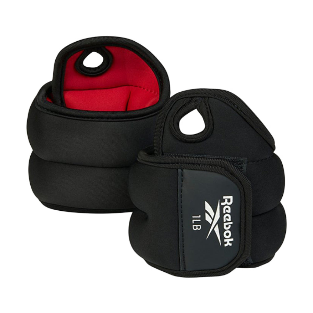 Reebok 1Lb Wrist Weight Fitness Weights in Black Color