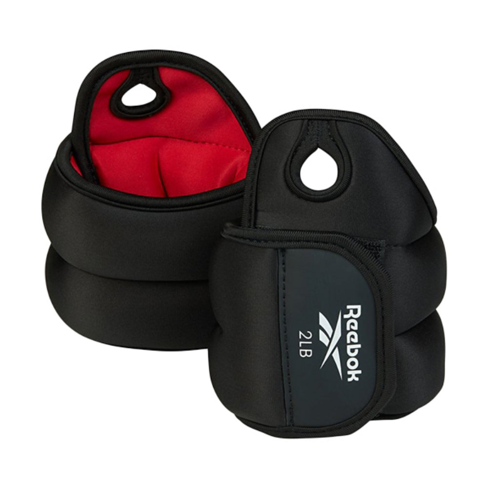 Reebok 2Lb Wrist Weight Fitness Weights in Black Color