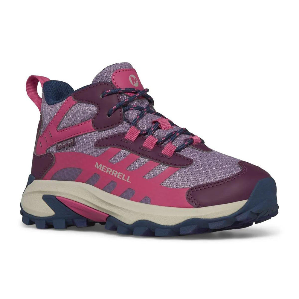Merrell Moab Speed 2 Mid Wp Boots in Pink Color