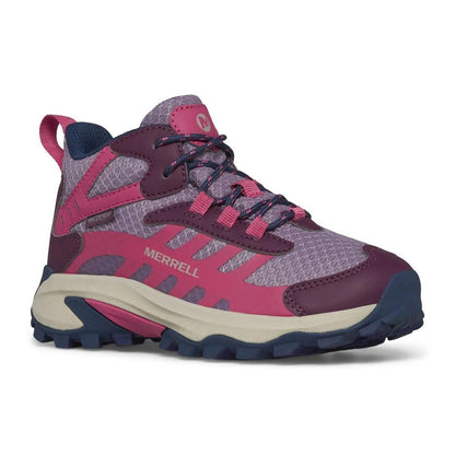 Merrell Moab Speed 2 Mid Wp Boots in Pink Color
