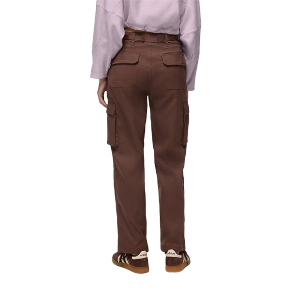 Prana W Stretch Zion Cargo Hw Pants in Green Color