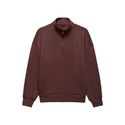 W SHEA RELAX 1/2 ZIP | CACAO