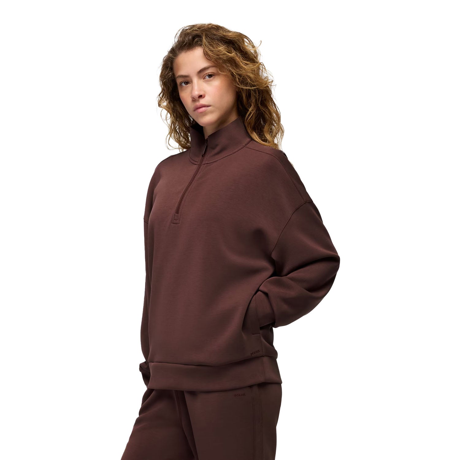 W SHEA RELAX 1/2 ZIP | CACAO