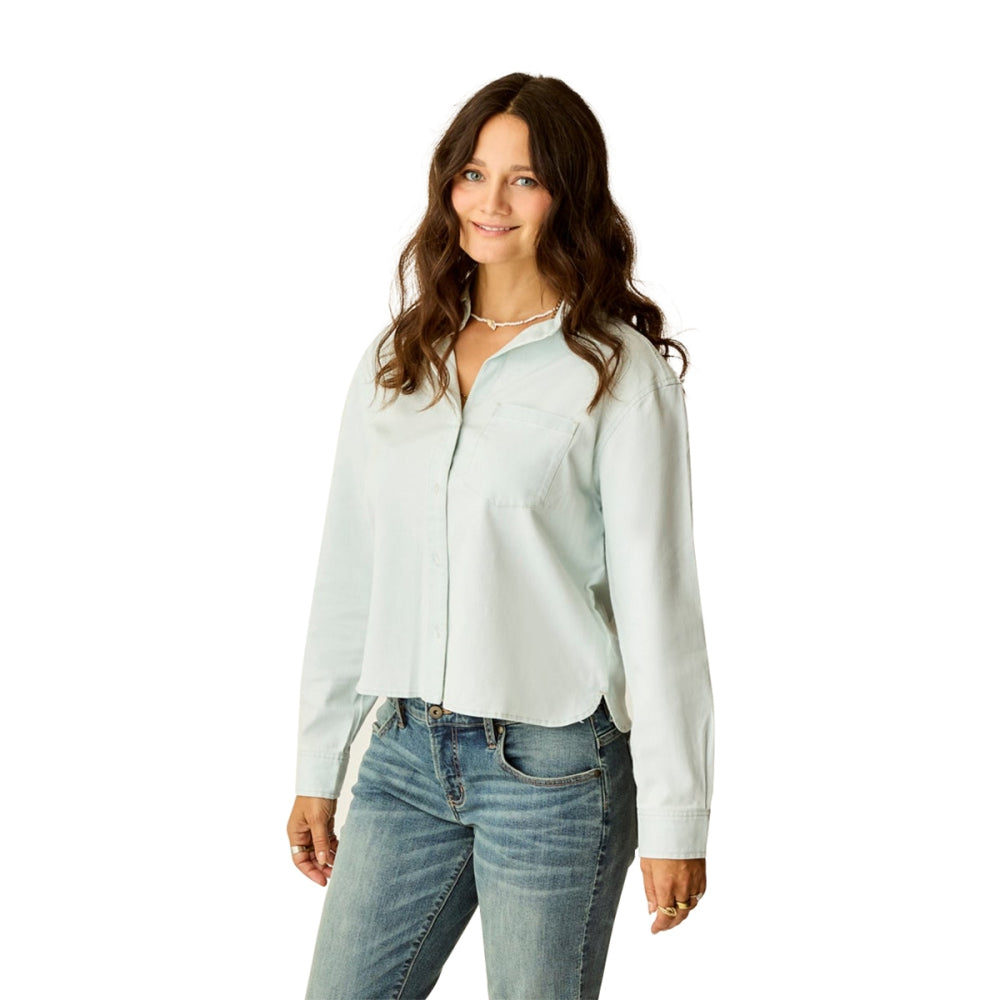 CLAIRE TWILL SHIRT | 489-LTINDI