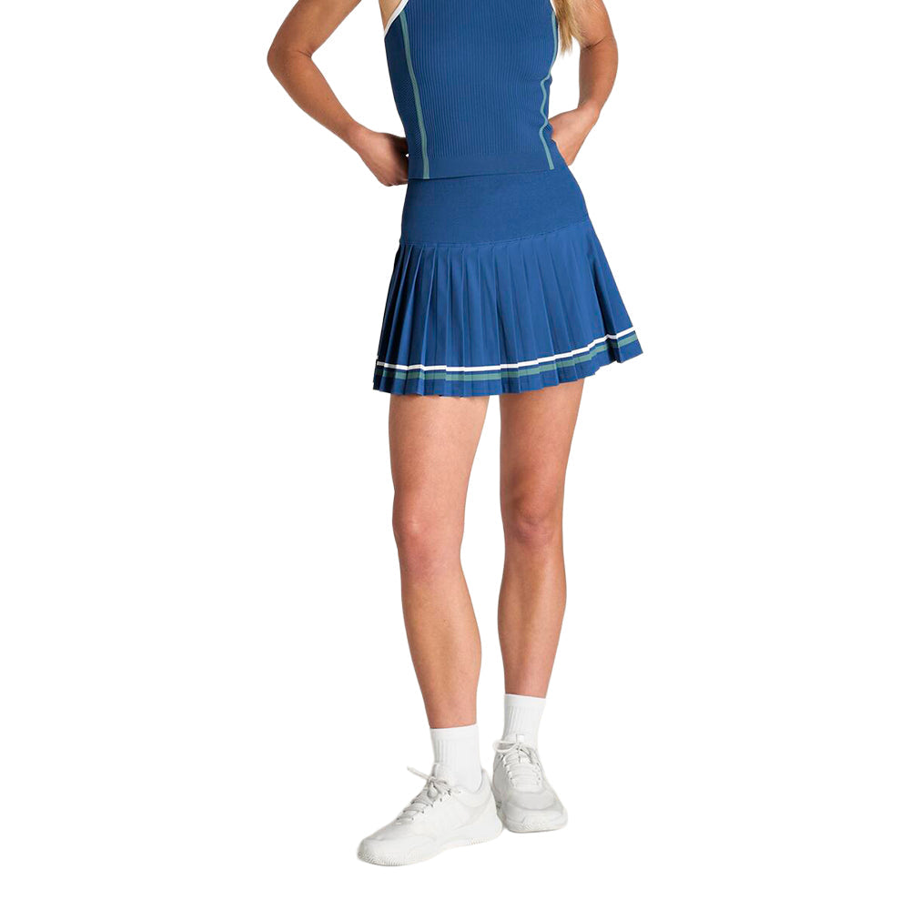 W MIDTOWN TENNIS SKIRT | BLUE QUART