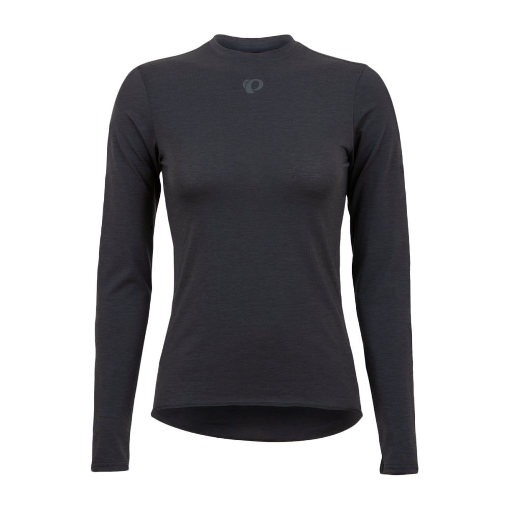 Pearl Izumi W Transfer Wool Ls Base in Black Color