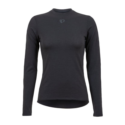 Pearl Izumi W Transfer Wool Ls Base in Black Color