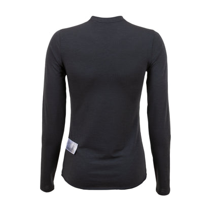 Pearl Izumi W Transfer Wool Ls Base in Black Color