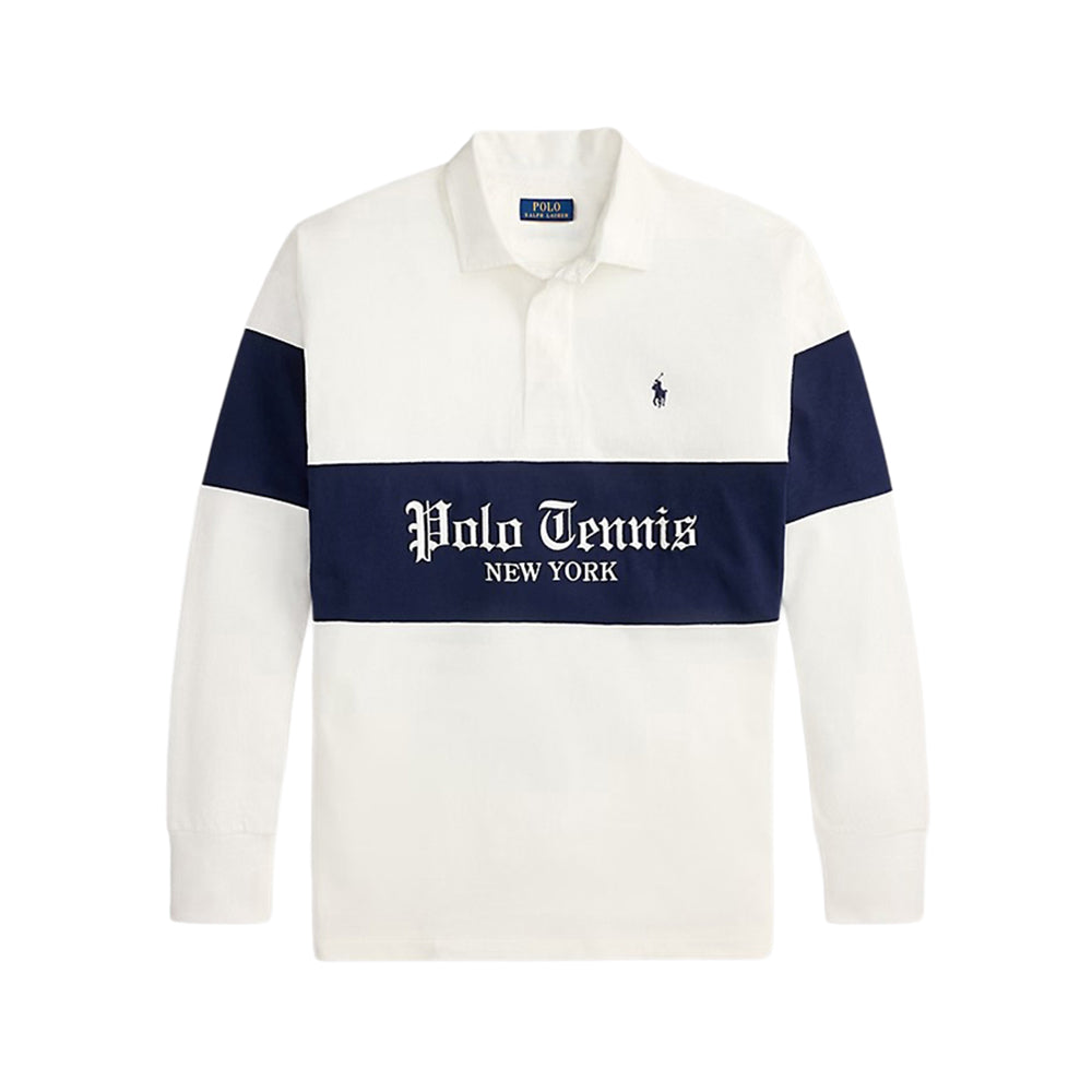 LS COLLARED RUGBY USO PU | WHITE/REFI