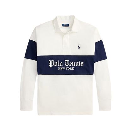LS COLLARED RUGBY USO PU | WHITE/REFI