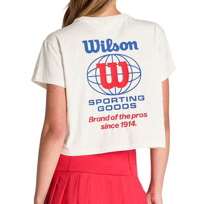 W HARPER CROP TEE | WHITE