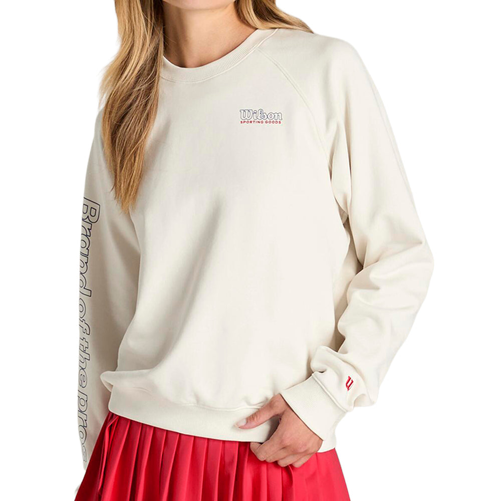W CLASSIC CREW | WHITE/RED/