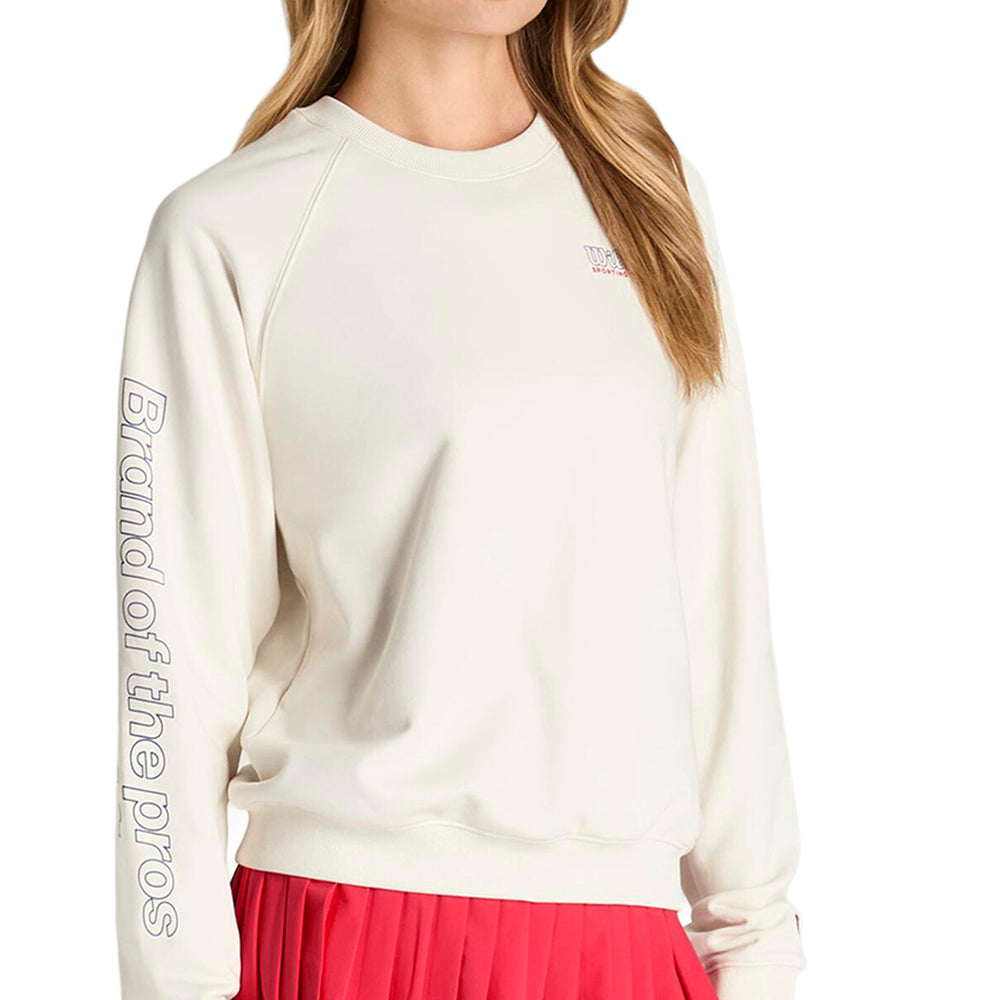 W CLASSIC CREW | WHITE/RED/