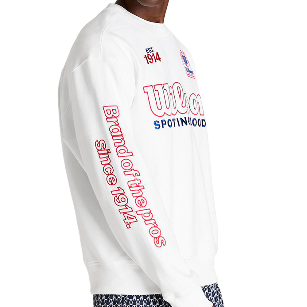 M PLAYSTATE CREW SWEATSH | WHITE/RED