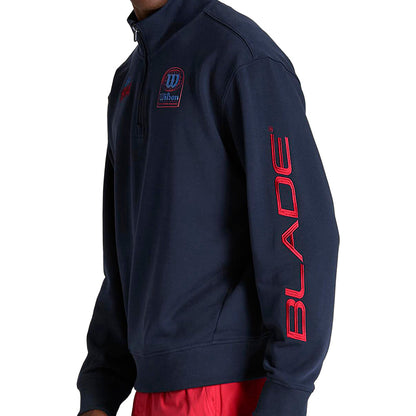 M PLAYSTATE QUARTER ZIP | BLUE/RED