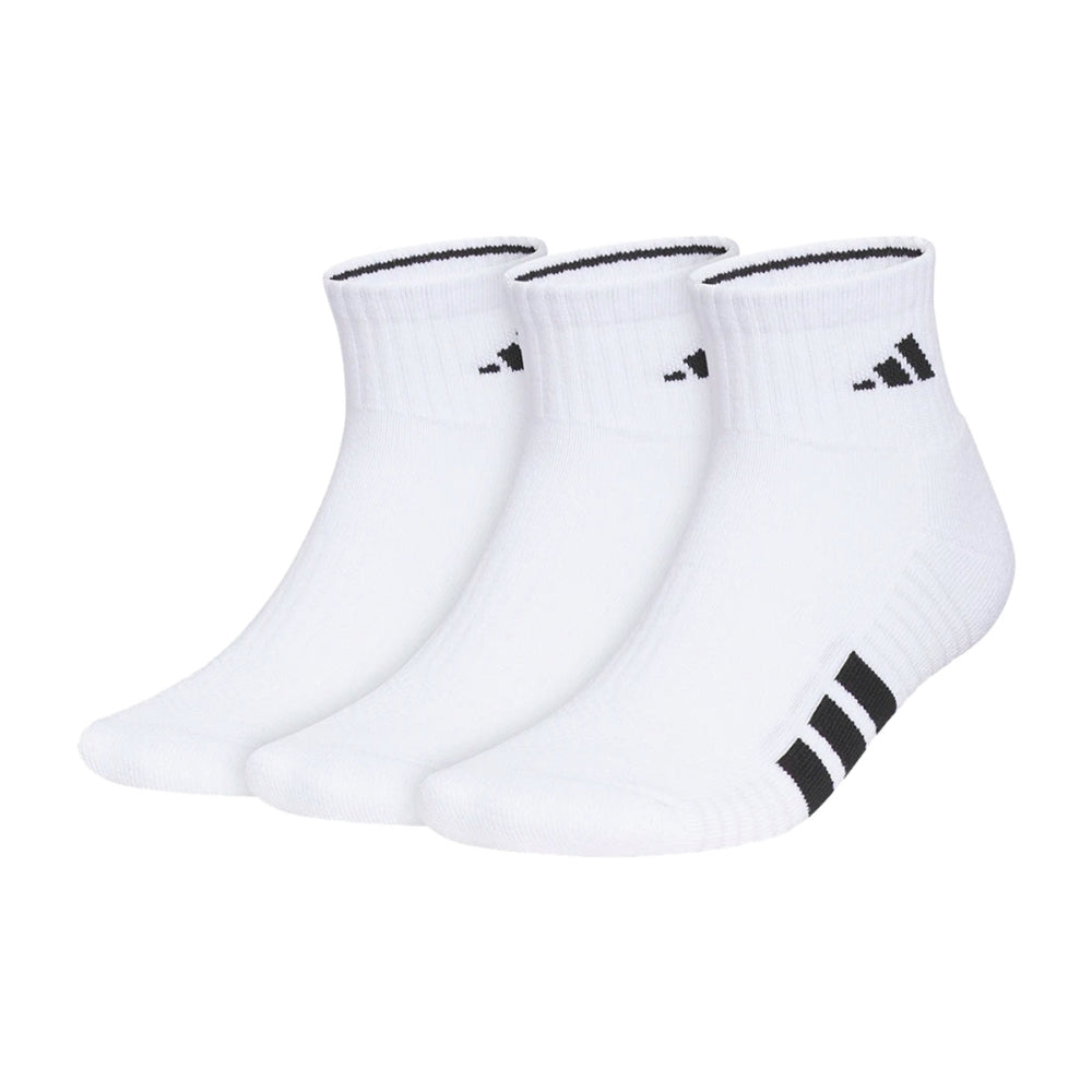 MN CUSH 4.0 3PK QUARTER | WHITE/BLK
