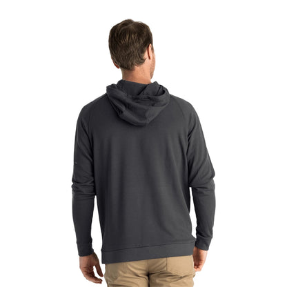 M BAMBOO LGHT FLEECE HOO | 328-BLKSAN