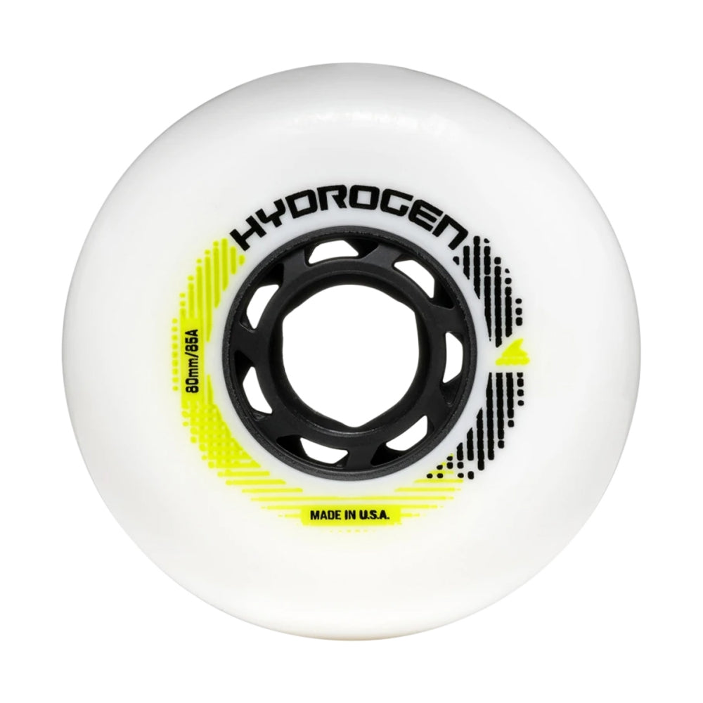 Rollerblade Hydrogen 80Mm 85A Wheels Inline Skating Components in White Color