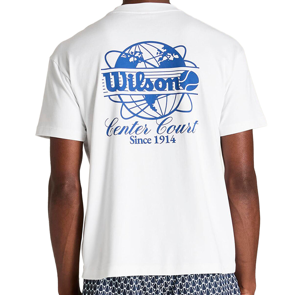 M CLASSIC GRAPHIC TEE | WHITE/BLUE
