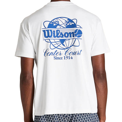 M CLASSIC GRAPHIC TEE | WHITE/BLUE
