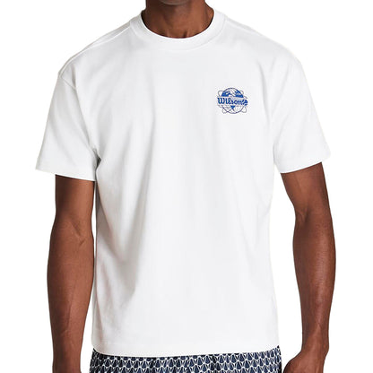 M CLASSIC GRAPHIC TEE | WHITE/BLUE