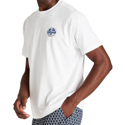 M CLASSIC GRAPHIC TEE | WHITE/BLUE