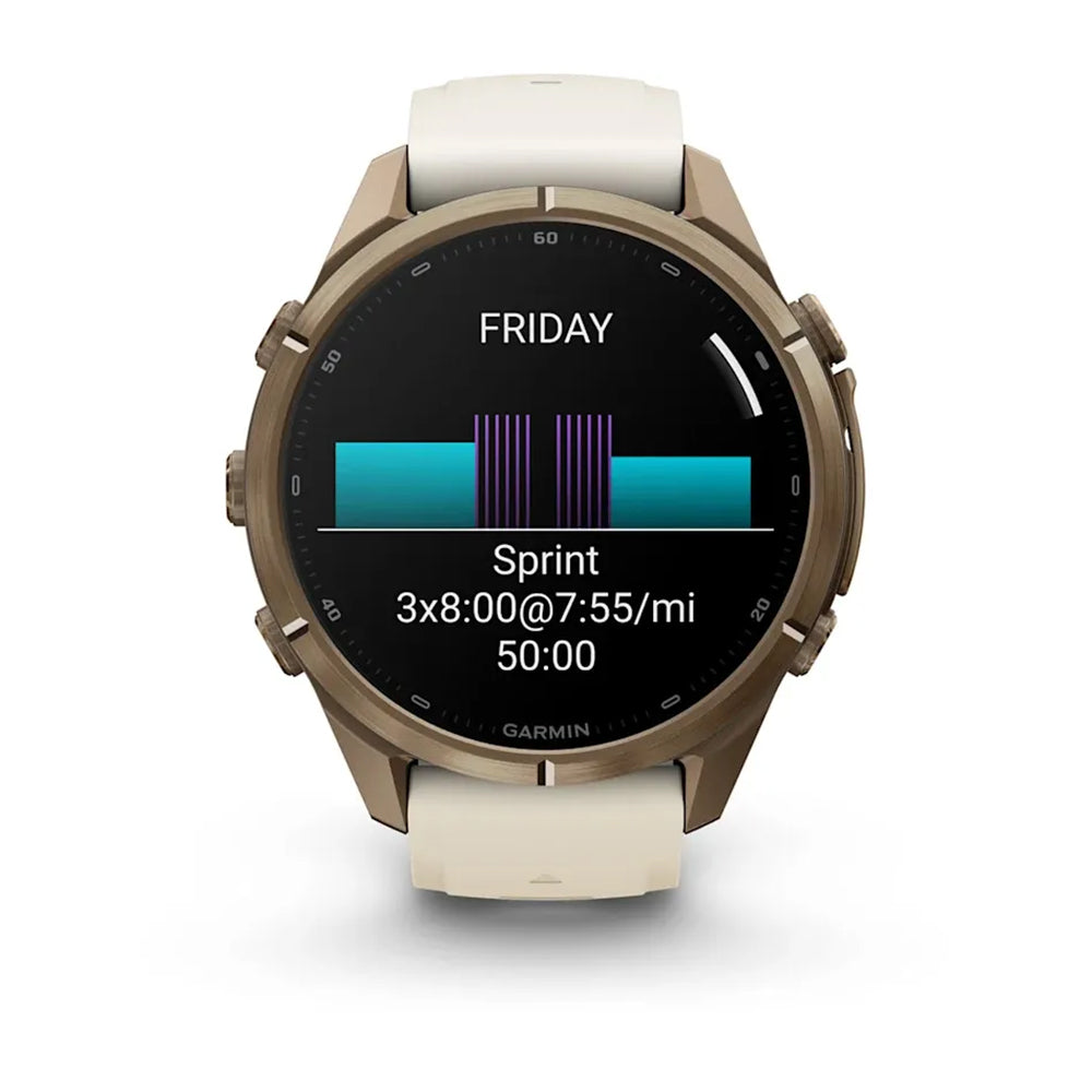 FENIX 9 PRO 43MM GOLD TI | CREAM/GREY
