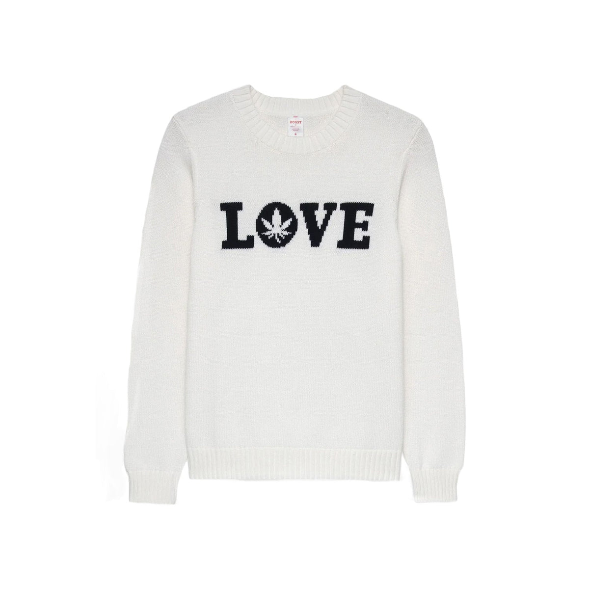 INTARSIA LOVE SWEATER | 201-IVORY